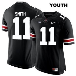 Youth NCAA Ohio State Buckeyes Tyreke Smith #11 College Stitched Authentic Nike White Number Black Football Jersey DS20O82PE